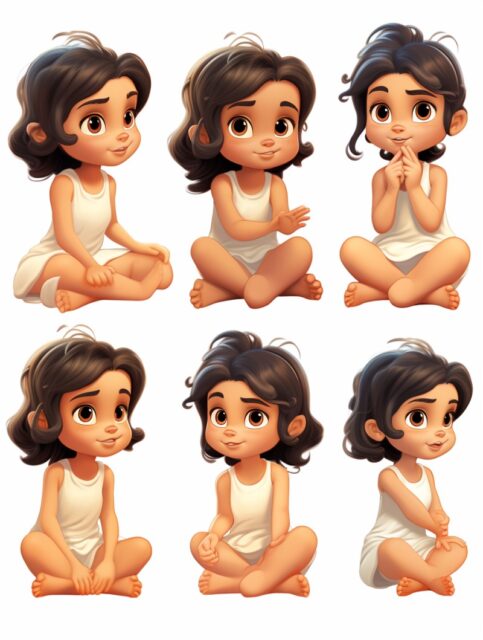 ailab.design_tanned_skin_tone_toddler_girl_sitting_multiple_pos_e4be10f7-7f01-45d5-9910-21c0e6a1a327
