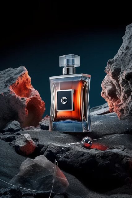 ailab.design_the_bottle_of_Chanel_Blue_Bottle_sits_on_top_of_a__e33c2992-a39b-4418-b9a9-fa41aa600e79