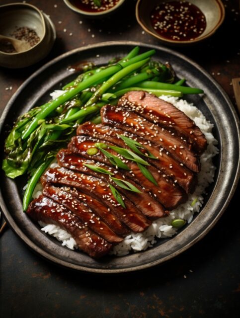 ailab.design_top_view._Korean_sliced_steak_with_brown_sauce_ove_5b747479-0674-4daa-b91f-a7a2fa0d98af
