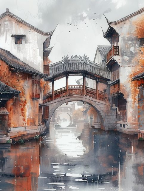 ailab.design_watercolour_style_Hui_architecture_water_town_smal_693dd677-0968-460d-8049-28cae5144052