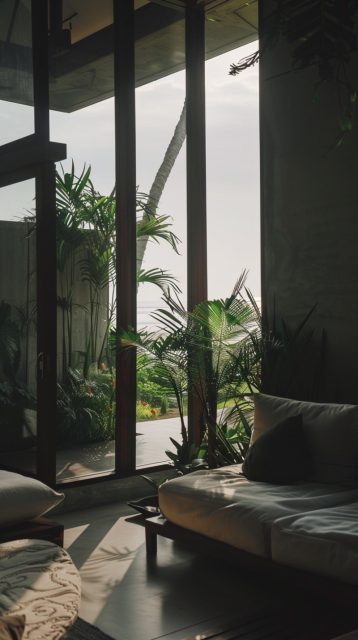 一组有调性的风景效果图提示词