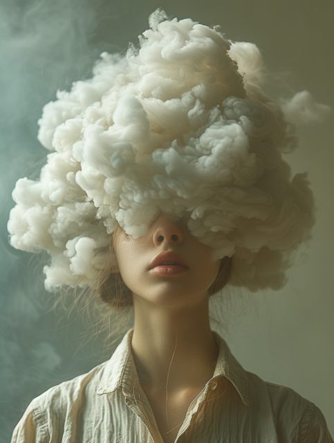 一组科幻人物和烟雾结合的效果展示